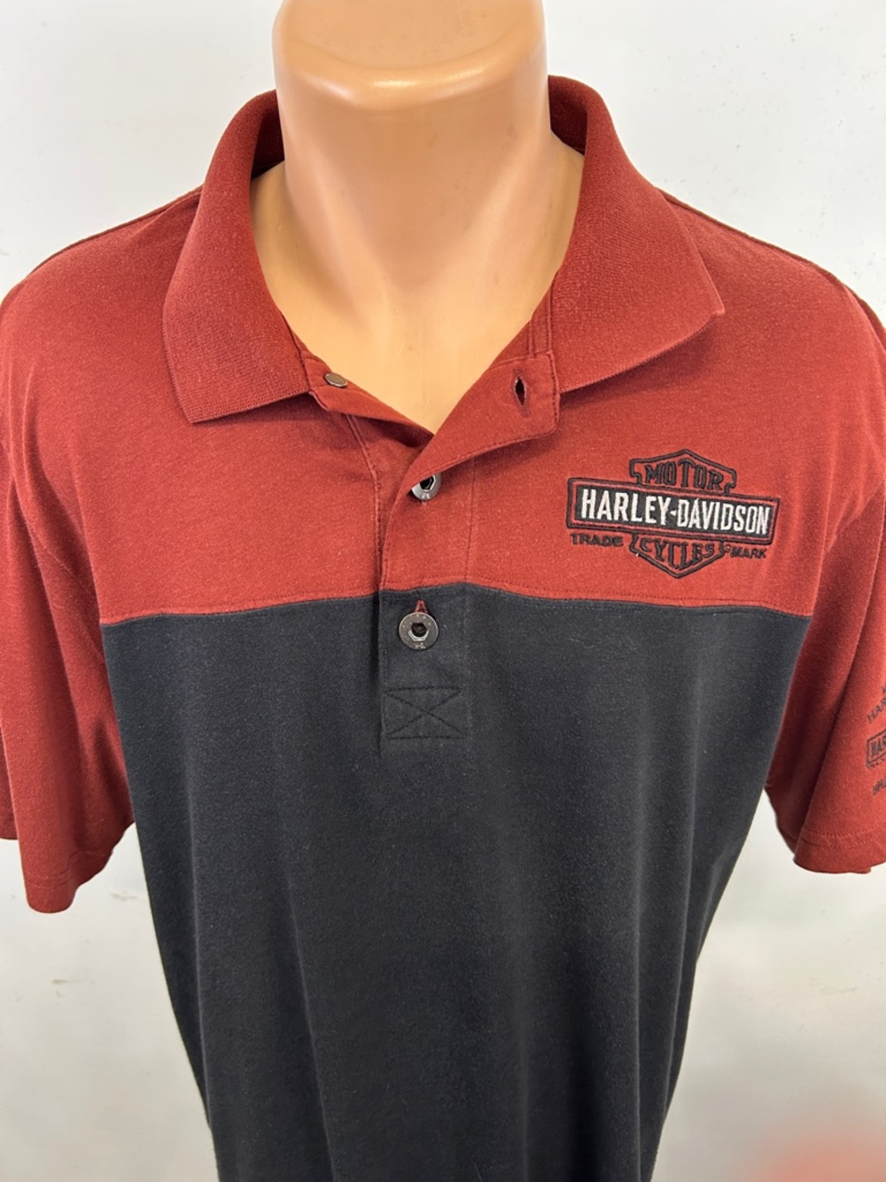 Harley-Davidson short sleeve polo shirt. L - Picture 2 of 7
